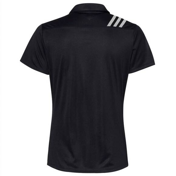 NEW ADIDAS women's three shoulder stripe top in black white - Picture 2 of 2